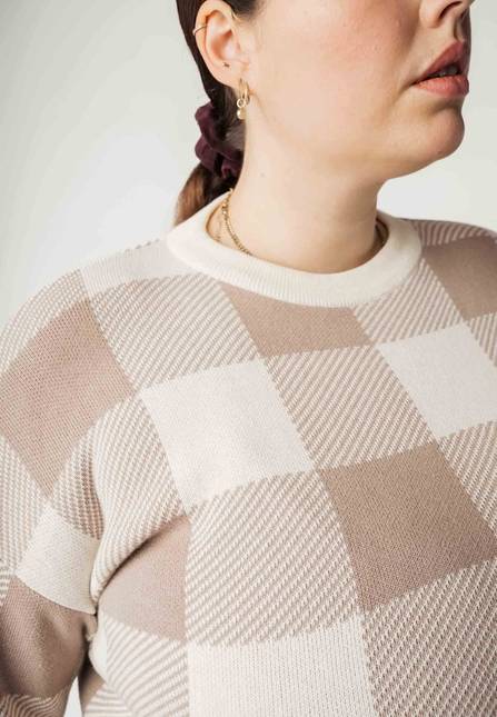 Melawear Jacquard Strickpullover FAIZA Letzte 2 Tage