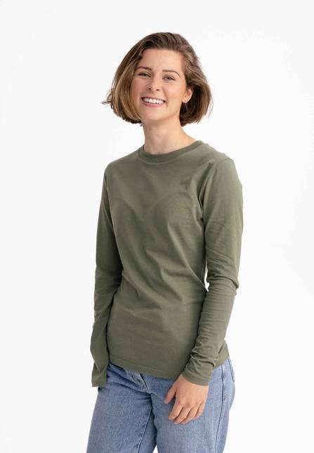 Melawear Damen Basic Langarmshirt DHIVYA 50% Rabatt für begrenzte Zeit