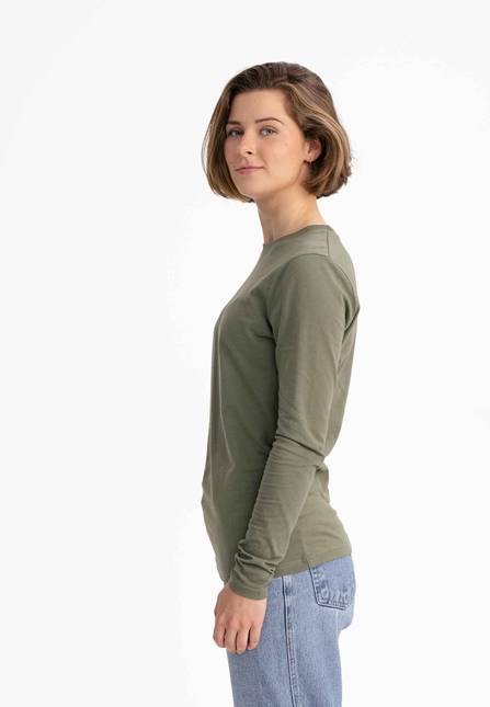 Melawear Damen Basic Langarmshirt DHIVYA 50% Rabatt für begrenzte Zeit