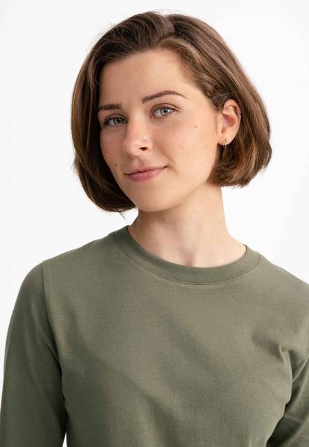 Melawear Damen Basic Langarmshirt DHIVYA 50% Rabatt für begrenzte Zeit