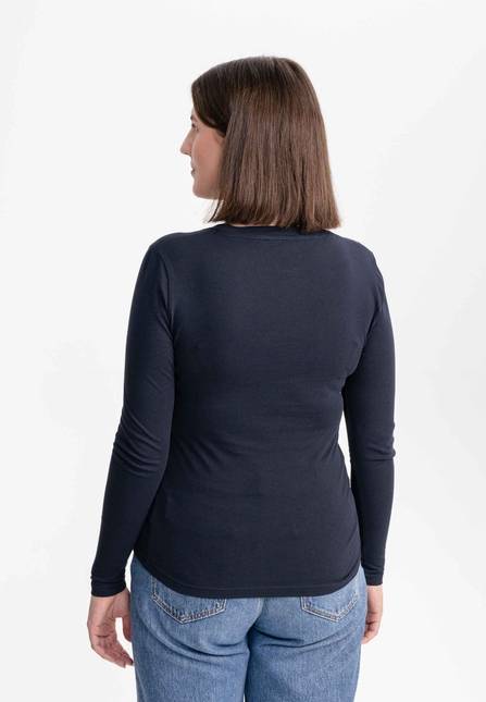 Melawear Damen Basic Langarmshirt DHIVYA Outlet
