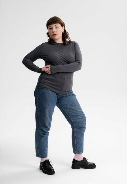 Melawear Damen Basic Langarmshirt DHIVYA Verkauf