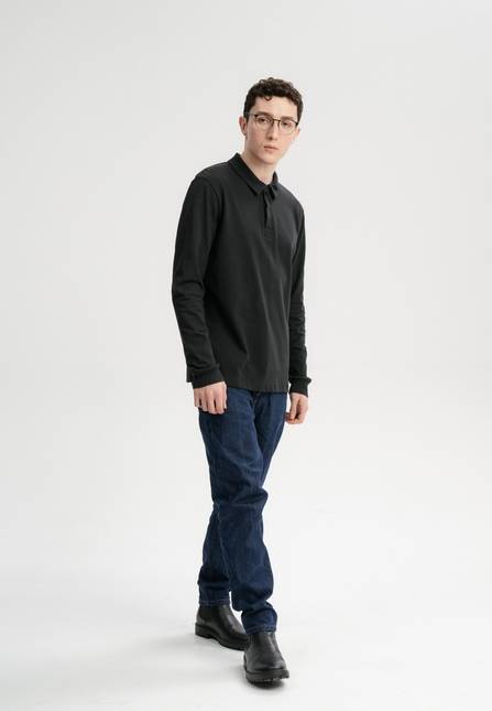 Melawear Herren Langarm Polo Shirt DIVIT Saisonale Angebote