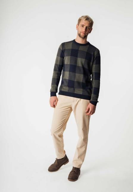 Melawear Jacquard Strickpullover MANAV Nur für heute