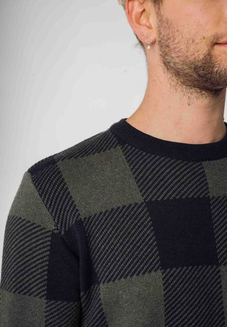 Melawear Jacquard Strickpullover MANAV Nur für heute
