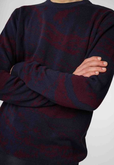 Melawear Jacquard Strickpullover MANAV Sonderangebot der Fabrik