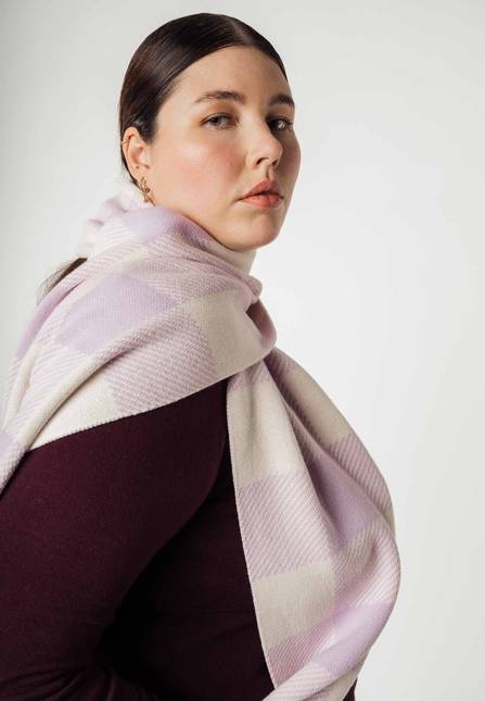 Melawear Jacquard Rippstrick Schal ASMEE Kostenlose Rückgabe