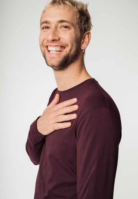 Melawear Basic Langarmshirt JERIN Sonderangebot der Fabrik