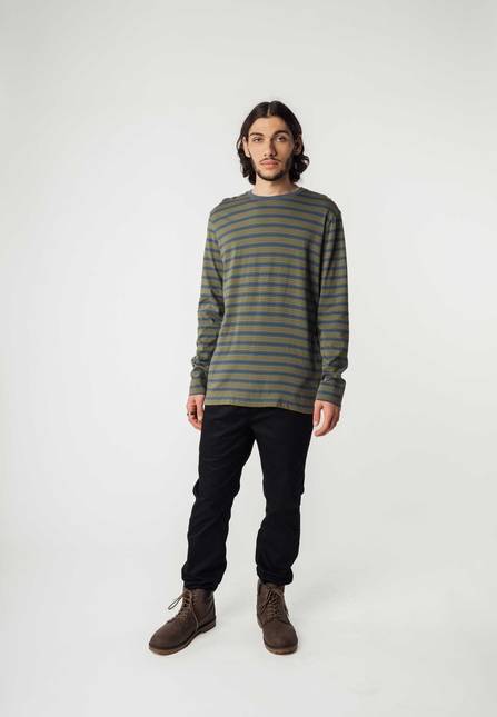 Melawear Basic Langarmshirt JERIN Stripes Bis zu 55% Rabatt
