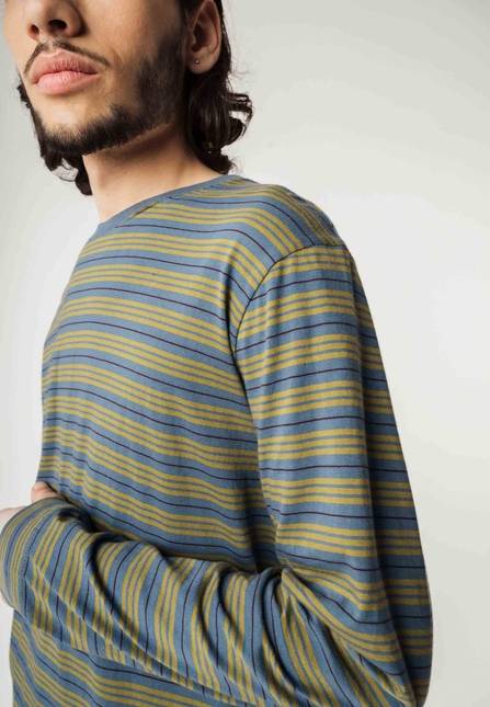 Melawear Basic Langarmshirt JERIN Stripes Bis zu 55% Rabatt