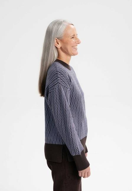 Melawear Jacquard Strickpullover FAIZA Outlet