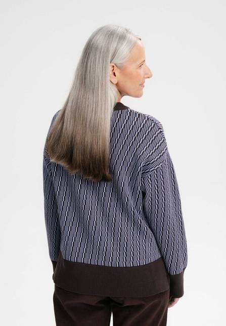 Melawear Jacquard Strickpullover FAIZA Outlet