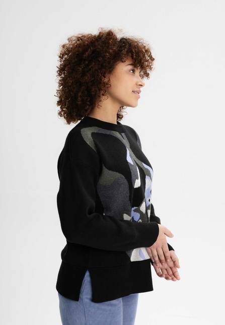 Melawear Jacquard Strickpullover FAIZA Auslauf