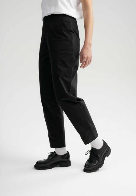 Melawear Hose mit hohem Bund und schmal zulaufendem Bein JANAKI Fabrikpreis