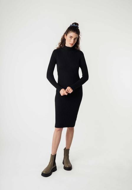Melawear Rippstrickkleid SHIVANI Großer Ausverkauf