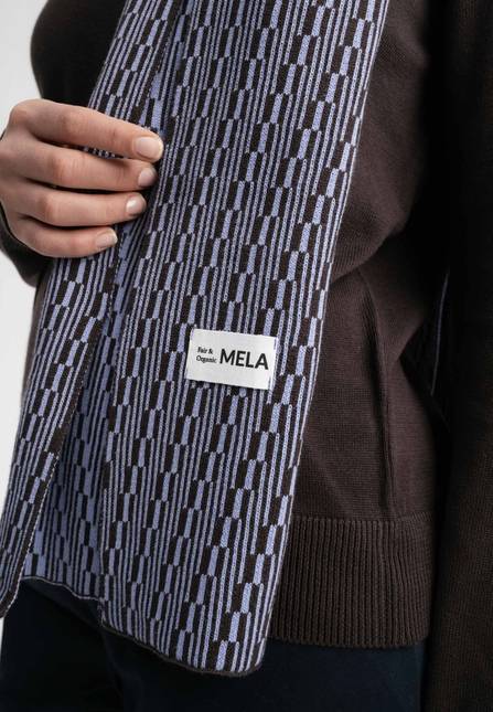 Melawear Jacquard Rippstrick Schal ASMEE Valentinstagsangebot