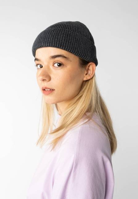 Melawear Unisex Kurze Rippstrick Mütze RAFI