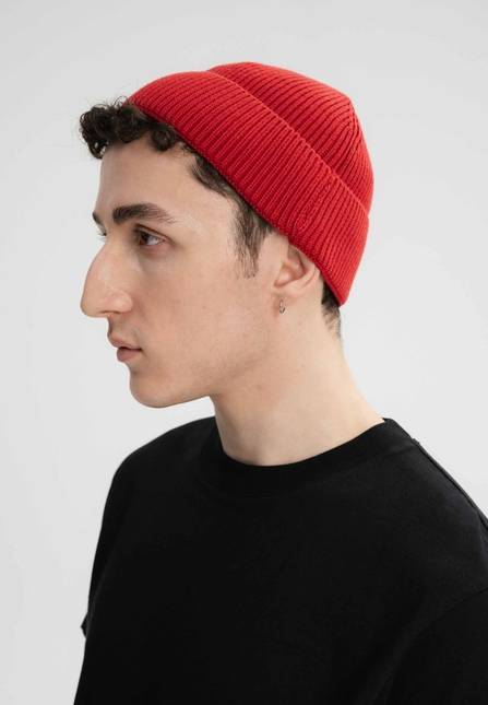 Melawear Unisex Kurze Rippstrick Mütze RAFI