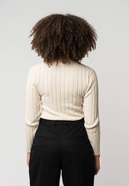 Melawear Damen Strickpullover mit Mockneck AMBA Großer Ausverkauf