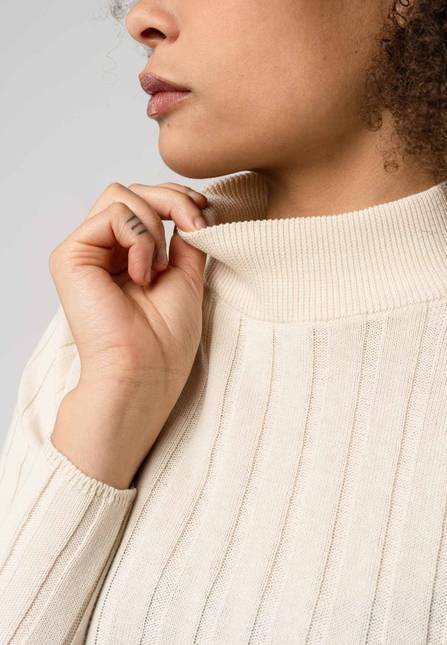Melawear Damen Strickpullover mit Mockneck AMBA Großer Ausverkauf