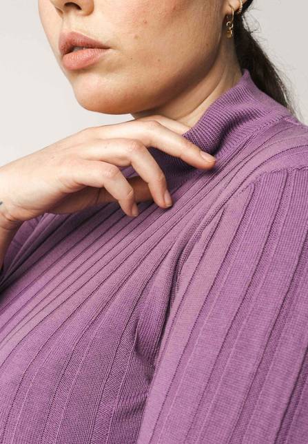 Melawear Damen Strickpullover mit Mockneck AMBA Flash Sale