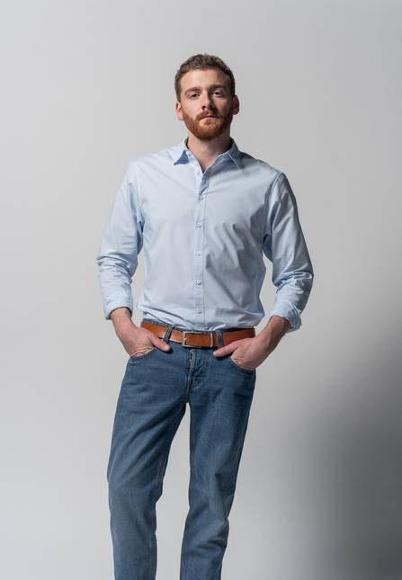 Melawear Herren Hemd Basic Kostenloser Versand international