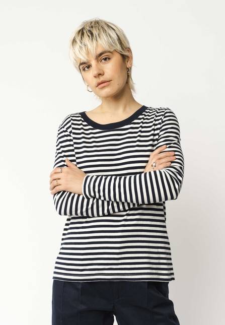 Melawear Basic Langarmshirt REENA Stripes
