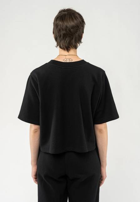 Melawear French Terry Cropped T-Shirt DEEPALI Tägliche Deals