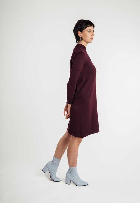 Melawear Basic Feinstrick Kleid HARLEEN Sonderangebot der Fabrik