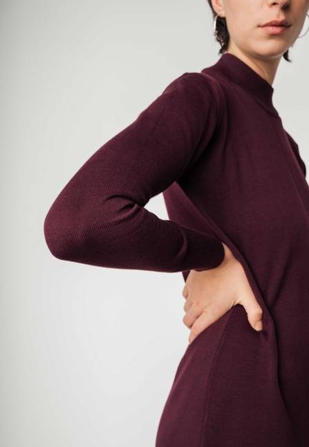 Melawear Basic Feinstrick Kleid HARLEEN Sonderangebot der Fabrik