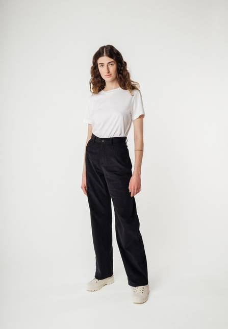 Melawear Cord Hose mit hohem Bund und weitem Bein OORJA Limitierter Zeitrabatt