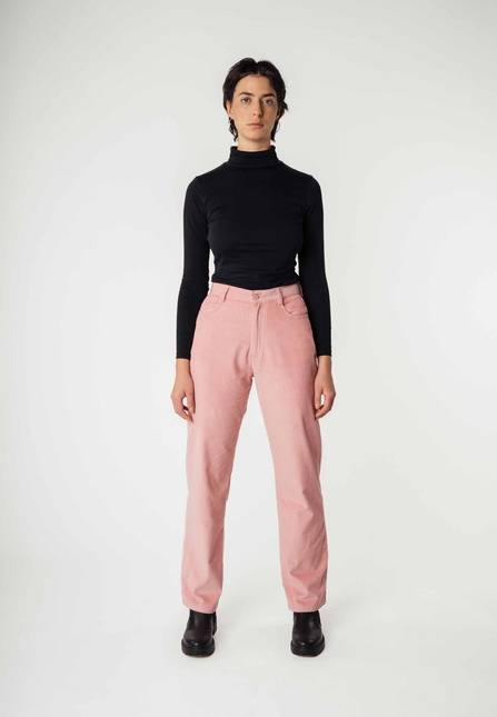 Melawear Cord Hose mit hohem Bund und weitem Bein OORJA Fabrik Onlineshop