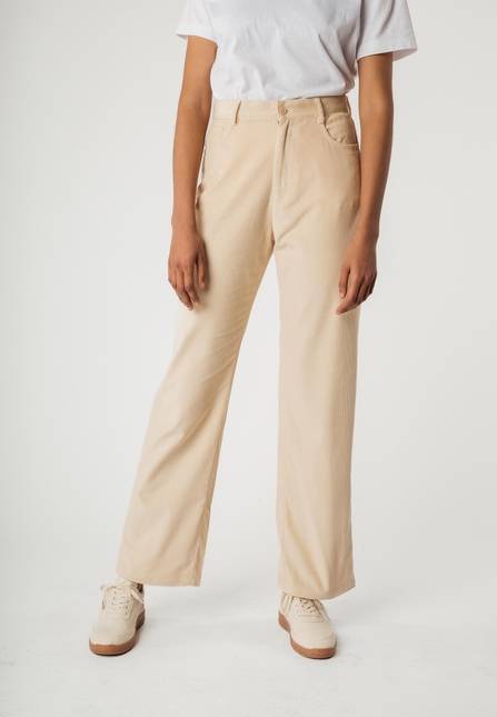 Melawear Cord Hose mit hohem Bund und weitem Bein OORJA