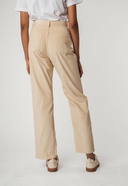 Melawear Cord Hose mit hohem Bund und weitem Bein OORJA Fabrikpreis