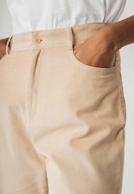 Melawear Cord Hose mit hohem Bund und weitem Bein OORJA Fabrikpreis