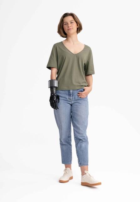Melawear Damen V-Neck T-Shirt LALI Top Angebot
