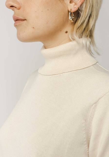 Melawear Feinstrick Rollkragenpullover MAYURA Neueste Mode