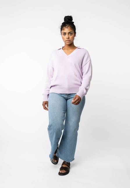 Melawear V-Neck Strickpullover VEDA Vierteljährliche Förderung