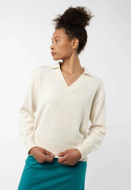 Melawear V-Neck Strickpullover VEDA Bis zu 55% Rabatt