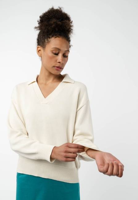 Melawear V-Neck Strickpullover VEDA Bis zu 55% Rabatt