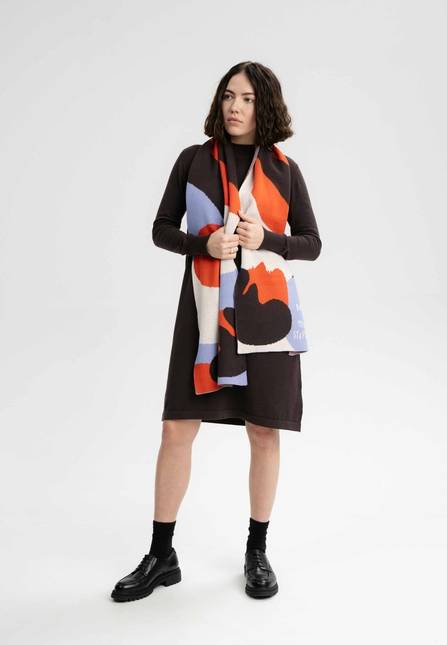 Melawear Jacquard Rippstrick Schal Artist Edition Maggie Auslauf