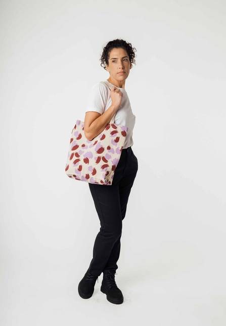 Melawear bedruckte Totebag PUNAM Kostenlose Rückgabe