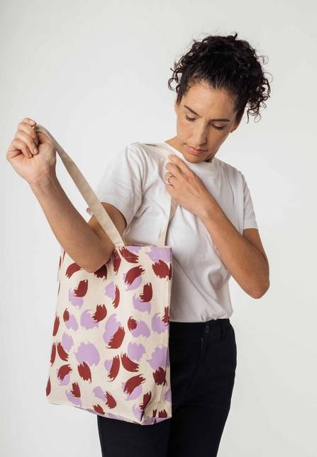 Melawear bedruckte Totebag PUNAM Kostenlose Rückgabe