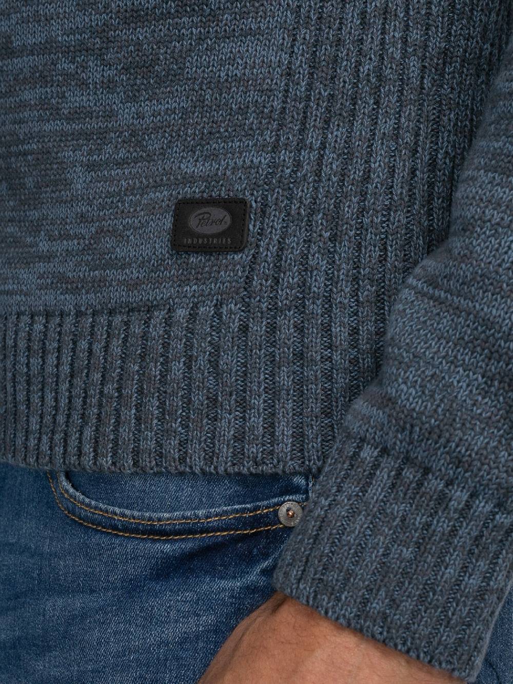 Petrol Industries M-3040-KWC206 Men Knitwear Collar (5183 Light Shadow) Rabatt