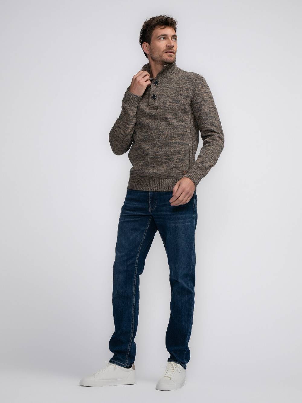 Petrol Industries M-3040-KWC206 Men Knitwear Collar (7140 Oak) Versandkostenfrei