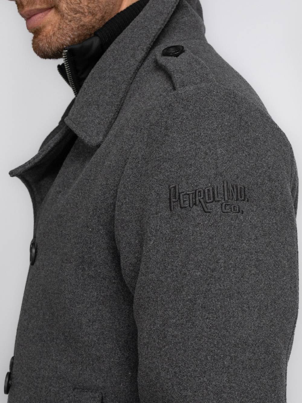 Petrol Industries M-3040-JAC102 Men Jacket Wool (9080 Steal Melee) Exklusivangebot