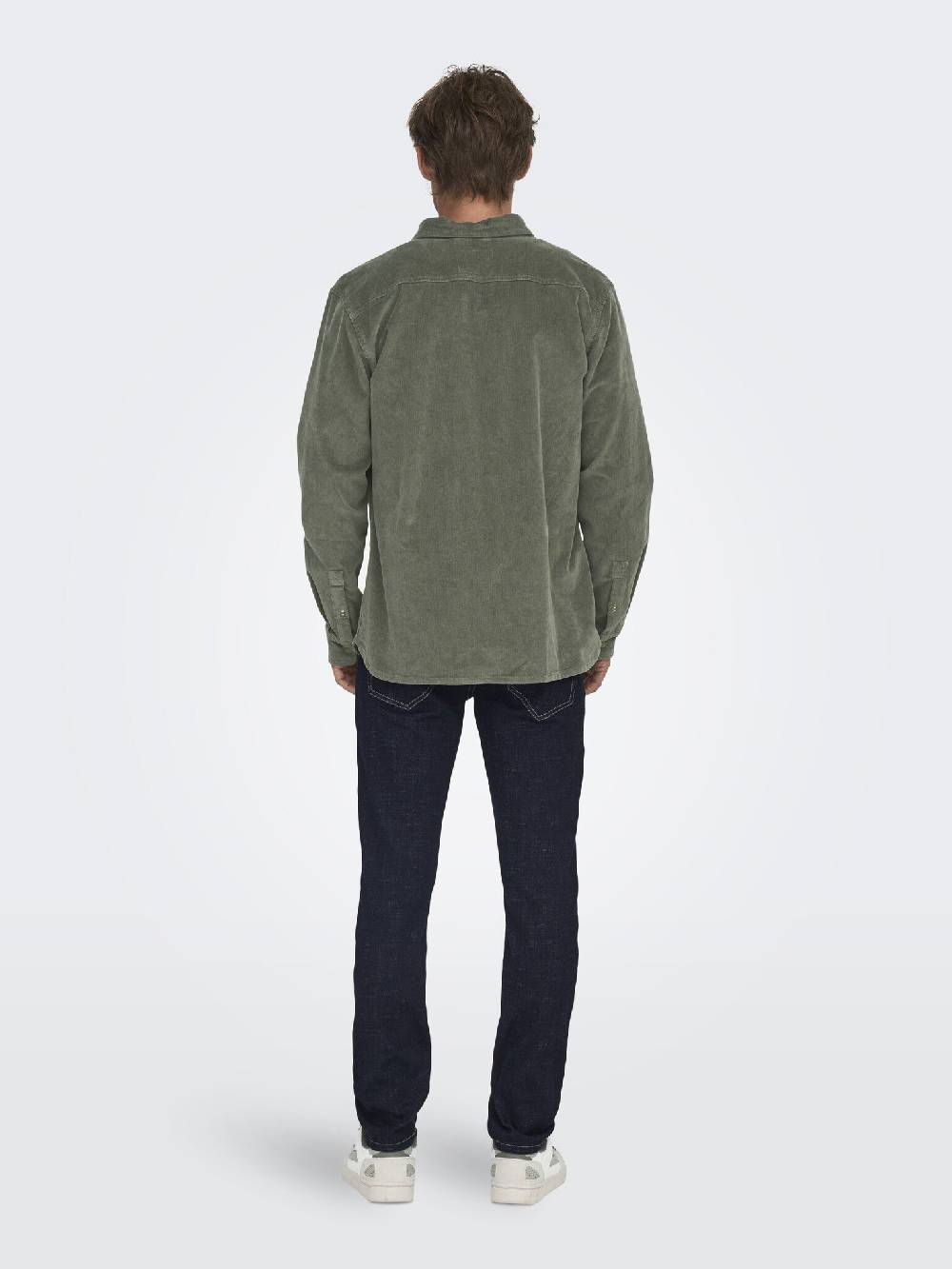 Only & Sons ONSMICHAEL 18W REG CORD STRETCH LS (Castor Gray) Cyber Monday