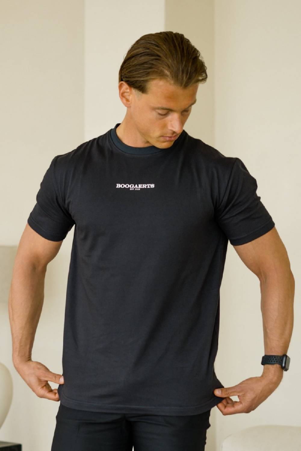 Boogaerts MAX PREMIUM T-SHIRT BLACK Valentinstagsangebot