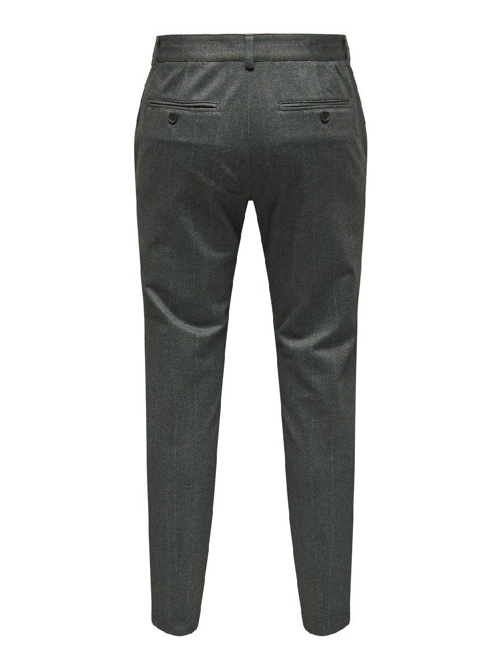 Only & Sons ONSMARK SLIM 02093 HERRINGBONE PANT (Black) Zeitlich begrenztes Angebot