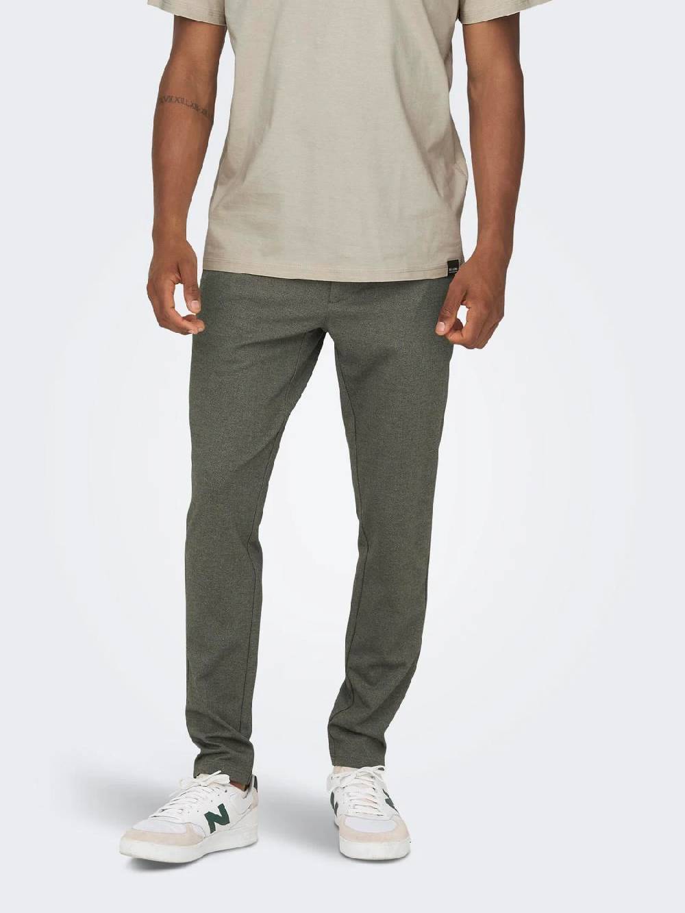 Only & Sons ONSMARK SLIM HERRINGBONE PANT NOOS TEAK Exklusive Angebote